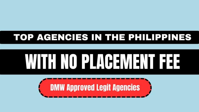 Top Agencies In The Philippines With No Placement fee